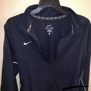 Nike Fit Dry Active Wear Men’s Zip Up Navy Blue